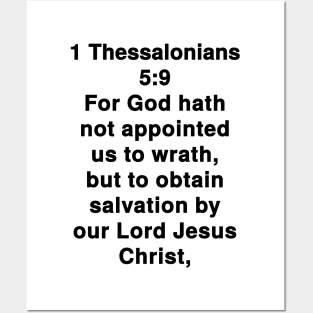 1 Thessalonians 5:9  King James Version (KJV) Bible Verse Typography Posters and Art